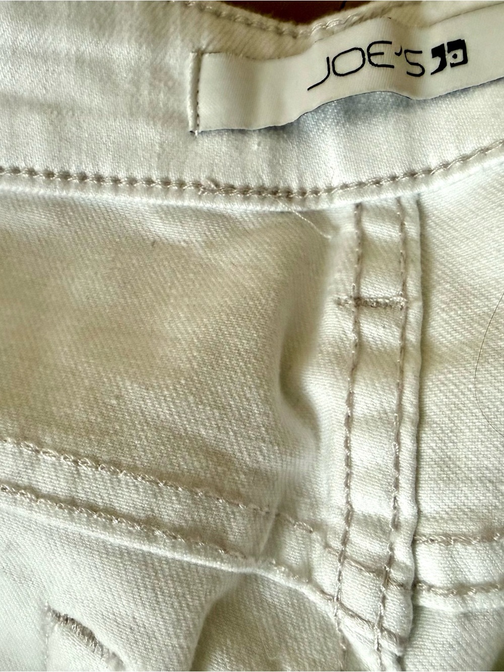 Joe's Jeans White Denim Shorts- New - Picture 3 of 5